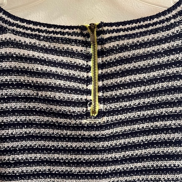 MYSTREE Lightweight Navy/White Stripe Sweater - Picture 5 of 8